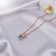 Azure Glow Pendant Necklace