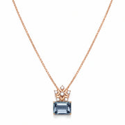 Azure Glow Pendant Necklace