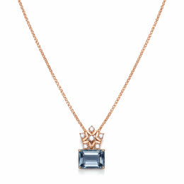Azure Glow Pendant Necklace