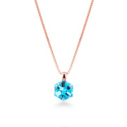Azure Prism Pendant Necklace