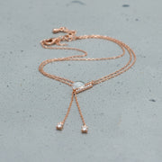 Rose Gold Dual Spark Necklace