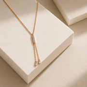 Rose Gold Dual Spark Necklace