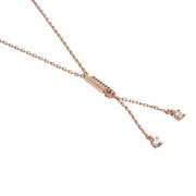 Rose Gold Dual Spark Necklace