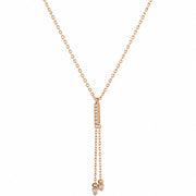 Rose Gold Dual Spark Necklace