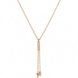 Rose Gold Dual Spark Necklace