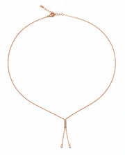 Rose Gold Dual Spark Necklace