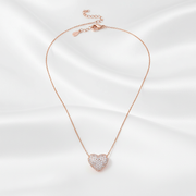 Bubble Hip Hop Heart Sterling Silver Pendant with Chain