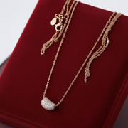 Bubble Hip Hop Pendant Sterling Silver Necklace - Pave