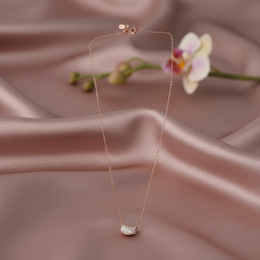 Bubble Hip Hop Pendant Sterling Silver Necklace - Pave