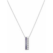 Double Bar Pendant Necklace