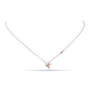 Pearl Ballet Charm Necklace