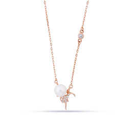 Ultra-Fine Rose Gold Tone Minimalist Chain Necklace