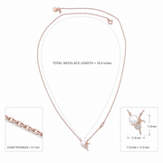 Pearl Ballet Charm Necklace