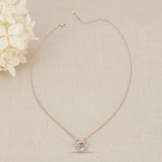 Rose Gold Plated Eternity Circle Necklace