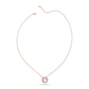 Rose Gold Plated Eternity Circle Necklace