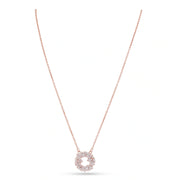Rose Gold Plated Eternity Circle Necklace