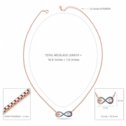 Infinity Heart Spark Necklace