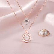 Rose Clover Layered Necklace