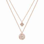 Rose Clover Layered Necklace
