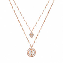 Rose Clover Layered Necklace