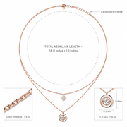 Rose Clover Layered Necklace