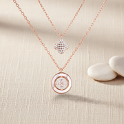 Luxe Clover Layered 925 Sterling Silver Necklace