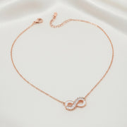 Rose Gold Infinity Spark Necklace