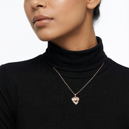 Lustrous Pearl Heart Pendant Necklace - 925 Sterling Silver