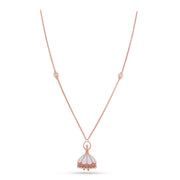 Prima Ballerina Sterling Silver Rose GoldNecklace Jewellery