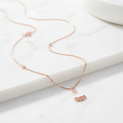 Prima Ballerina Sterling Silver Rose GoldNecklace Jewellery