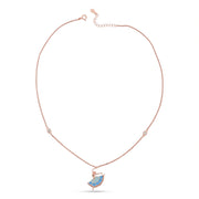 Azure Ballet Charm Necklace