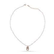 Rose Gold Lock Spark Necklace