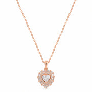 Radiant Crystal Heart Pendant