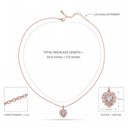 Radiant Crystal Heart Pendant