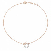 Rose Butterfly Halo Necklace