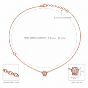 Rose Gold Barrel Necklace