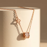 Rose Gold Barrel Necklace