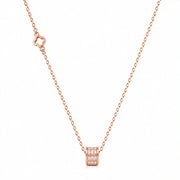 Rose Gold Barrel Necklace