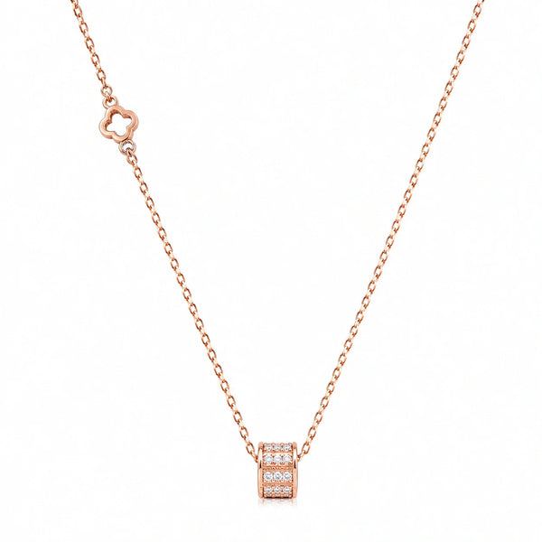 Rose Gold Barrel Necklace