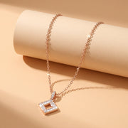 Rose Geometric Spark Necklace
