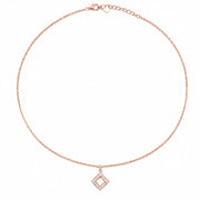 Rose Geometric Spark Necklace