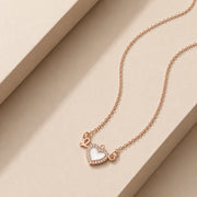 Rose Love Heart Necklace