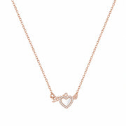 Rose Love Heart Necklace