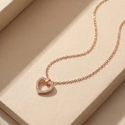 Rose Heart Spark Necklace