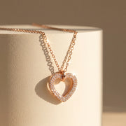 Rose Heart Spark Necklace