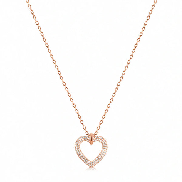 Rose Heart Spark Necklace