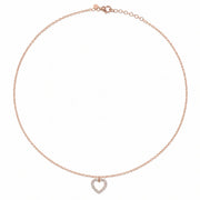 Rose Heart Spark Necklace