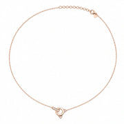 Rose Orbit Crystal Necklace
