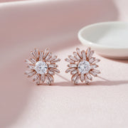 Roseburst Crystal Stud Earrings