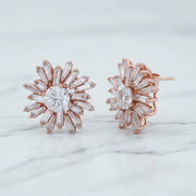 Roseburst Crystal Stud Earrings